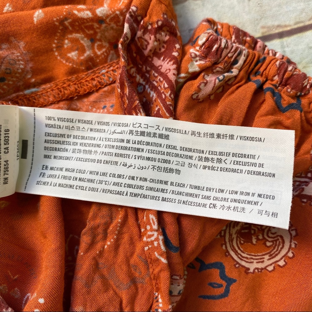 Abercrombie&Fitch long sleeve romper burnt orange - Picture 8 of 8
